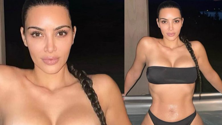 Pas konfirmimit të romancës me aktorin 28-vjeçar, Kim Kardashian tregon linjat tërheqëse në bikini