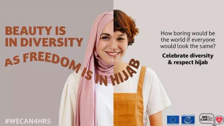 Organizata evropiane heq postimet e fushatës që promovonin respektin për gratë që bartin hixhab – kjo pasi nxitën reagime në Francë