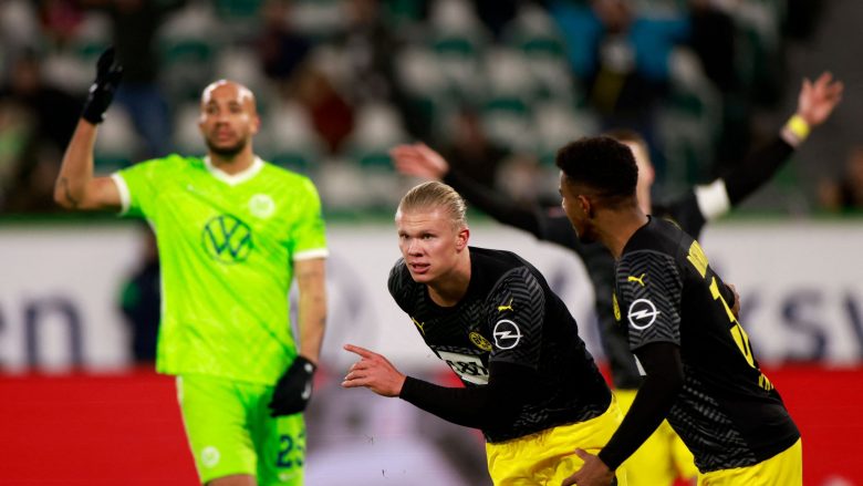 Borussia Dortmund fiton ndaj Wolfsburg dhe merr pozitën e parë, Haaland kthehet nga lëndimi me gol