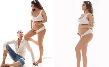 Genta Ismajli shijon muajt e fundit të shtatzënisë, realizon fotosesion të veçantë me Ustan në prag të pritjes së ëmbël