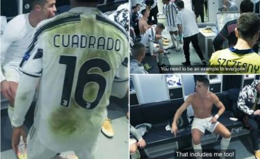 Publikohet video e përplasjes së ashpër mes Ronaldos dhe Cuadrados pas pjesës së parë të Juventusit ndaj Portos në Ligën e Kampionëve