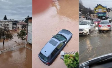 Përmbytje të shumta në Sarajevë: Shtëpi e vetura nën ujë, pezullohet trafiku urban dhe qyteti mbetet pa rrymë