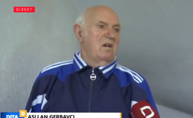 Asllan Gerbavci, 82 vjeçari nga Gjilani që ushtron fitnes çdo ditë, edhe sot para se të votoj