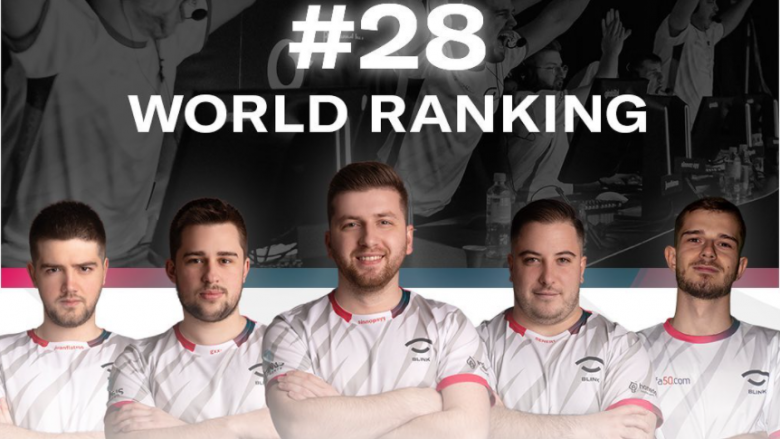 Ekipi shqiptar ‘BLINK’ shënon rritje rekorde – futet në top 30-shën e ekipeve më të forta në botë për CS:GO