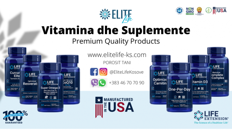 Vitamina dhe suplemente të kualitetit të lartë nga prodhuesi Amerikan Life Extension