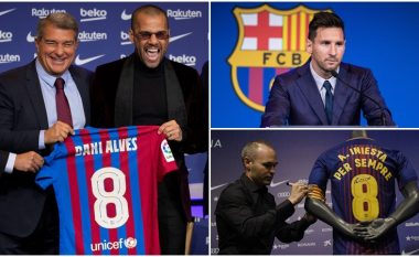 Laporta nga prezantimi i Alves: Nuk e përjashtoj mundësinë që Messi dhe Iniesta të rikthehen te Barcelona
