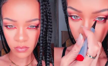 Rihanna provon trendin e grimit që u bë viral në TikTok