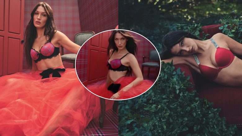 Bella Hadid nxit imagjinatën e veshur në të brendshme, në kampanjën e re për “Victoria’s Secret”