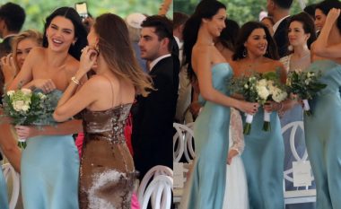 Kendall Jenner dhe Bella Hadid shkëlqejnë si shoqëruese të nuses, në dasmën e mikeshës së tyre