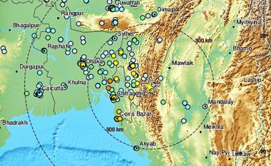 Tërmet prej 6.1 shkallësh godet zonën kufitare Indi-Mianmar