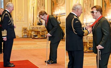 Elton John nderohet me titull të ri kalorësiak në Kështjellën Windsor nga Princi Charles