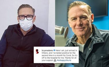 Bryan Adams rezulton i infektuar me coronavirus dy herë brenda një muaji