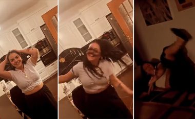 Fifi shijon lirinë pas 50 ditësh izolimi në BBV, publikohen video teksa feston dhe hidhet nga gëzimi në apartamentin e saj