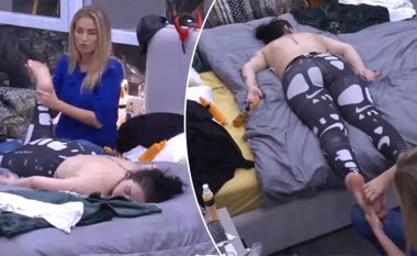Fifi zhvishet ‘topless’ në Big Brother VIP për të shijuar masazhin nga Beniada