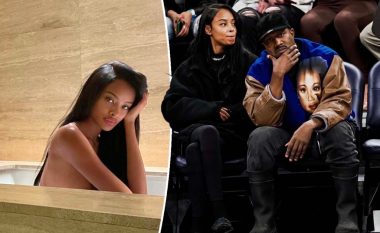 Modelja Vinetria u vesh me Balenciaga në ndeshjen e basketbollit me Kanye West