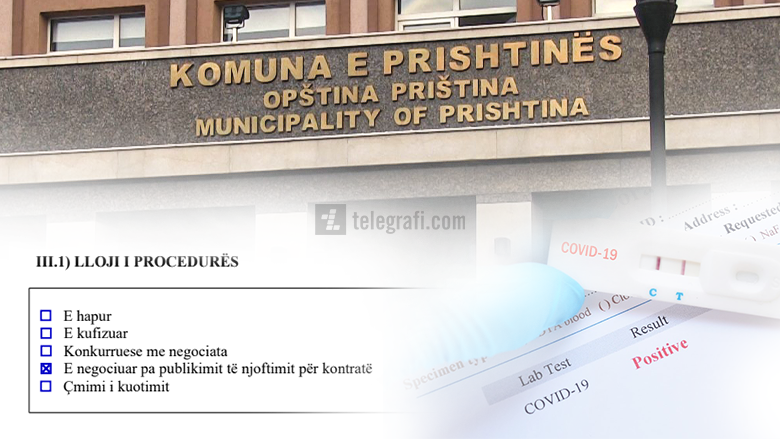 Komuna e Prishtinës shpenzoi afër 250,000 euro për 18,000 teste antigjen – tenderi u dha me procedurë të negocimit