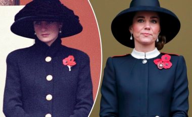 Kate Middleton nderon Princeshën Diana me kapelën në Ditën e Përkujtimit