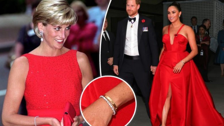 Meghan Markle vendos byzylykun e Princeshës Diana gjatë rikthimit në tapetin e kuq