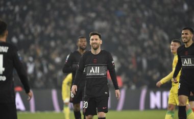 PSG fiton me dhjetë lojtarë ndaj Nantes, Messi gjen më në fund golin e parë në Ligue 1