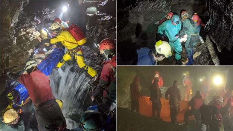 “Diçka kishte lëvizur poshtë tij”: Burri shpëtohet pas 53 orësh, pasi u lëndua derisa po kalonte nëpër një shpellë në Uells