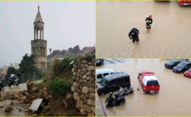 “Ishte si një tërmet”: Stuhi e fortë në një ishull të Kroacisë, rrugët nën ujë, rrufeja i ka vënë flakën një shtëpie