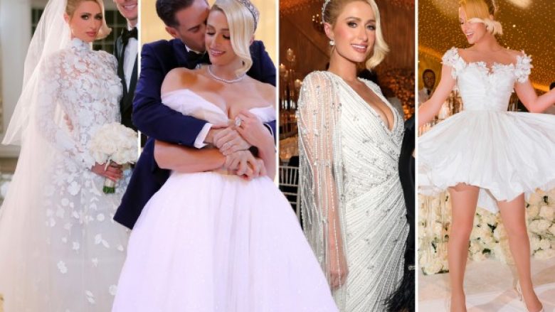 Tri ditë dasmë – fustanet që veshi nusja Paris Hilton