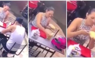 Çifti brazilian shijonin darkën në një restorant, ndodh plaçkitja e armatosur – partneri i saj ikë me shpejtësi e ajo vazhdon me ushqimin
