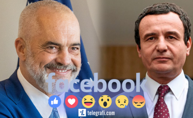 Edi Rama prin si lideri i parë në Evropë për reagimet dhe numrin e ndjekësve në Facebook, në top 10 edhe Albin Kurti