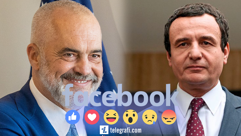 Edi Rama prin si lideri i parë në Evropë për reagimet dhe numrin e ndjekësve në Facebook, në top 10 edhe Albin Kurti