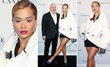 Rita Ora merr vëmendjen me xhaketën interesante në eventin e modës të “Canada Goose”