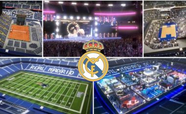 Video e fundit e stadiumit “Santiago Bernabeu”: Aty mund të zhvillohet futbolli, tenisi, basketbolli, ndeshjet e NFL, turnet e eSports dhe koncertet