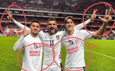 “Flamuri serb le të valojë nga Prizreni deri në Rumijë”, tre lojtarë serbë provokojnë pas ndeshjes ndaj Portugalisë – nuk ka reagim nga FIFA
