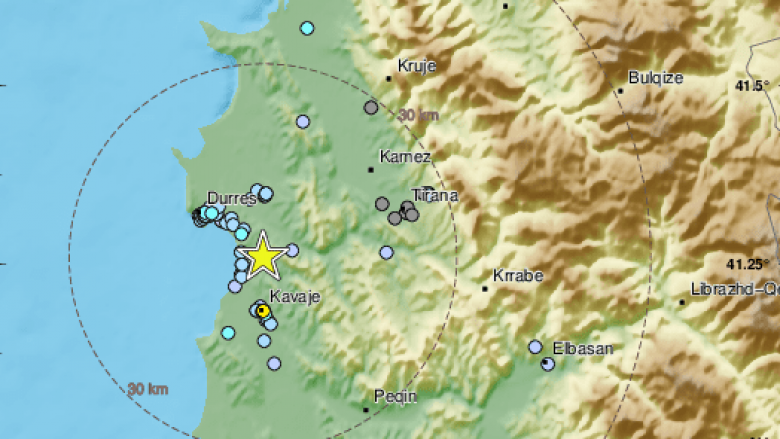 ​Sërish tërmet në Shqipëri