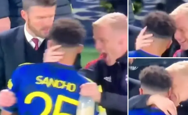 Van de Beek është tejet i lidhur me Sanchon – këtë e tregon edhe momenti kur festuan golin pas ndeshjes