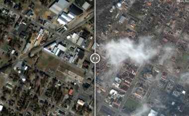Para dhe pas, imazhet satelitore tregojnë shkallën shkatërruese të tornadove që goditën SHBA-të
