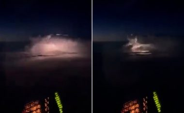 Po fluturonte në 13 mijë metra lartësi për të shmangur erërat dhe motin e ligë, piloti nga kabina filmon tornadot që goditën SHBA-të