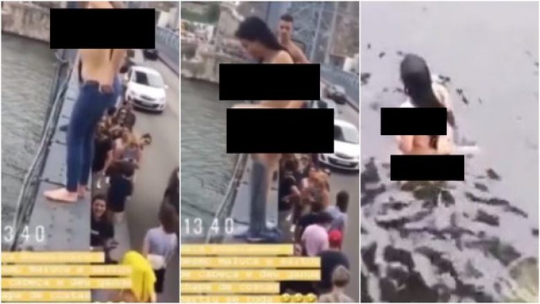 Pas disa gotave me alkool, turistja braziliane zhvishet lakuriq dhe hidhet nga ura në Porto – shpëton pa ndonjë lëndim