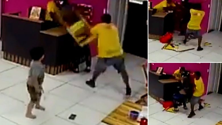 Nën kërcënimin e armës ua kërkoi paratë nga arka, plaçkitësi brazilian e pësoi keq – punonjësi ia theu karrigen në trup