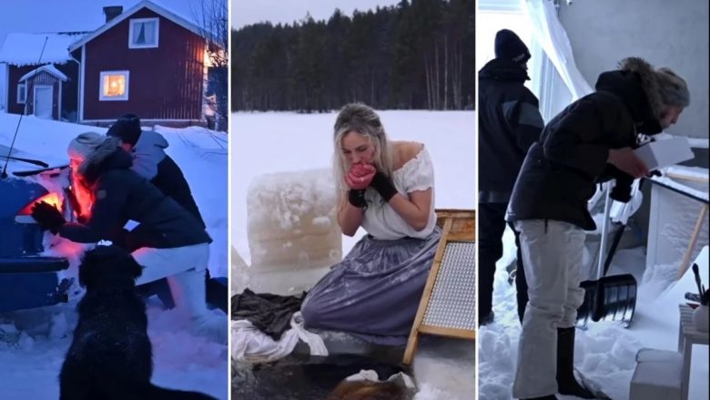 Jeta në veri të Suedisë, depërtimi nëpër borë e deri të larja e rrobave në liqenin e ngrirë
