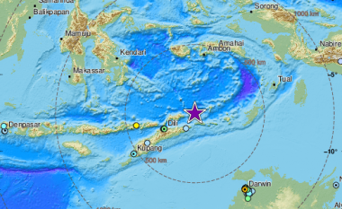Tërmeti me magnitudë 7.2 ballësh ka tronditur Indonezinë