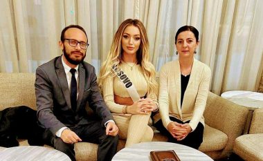 Para pjesëmarrjes në “Miss Universe”, Tuti Sejdiu mirëpritet në takim nga Ines Demiri