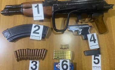 Policia konfiskon dy armë dhe municion në Malishevë të Gjilanit, arrestohen dy të dyshuar