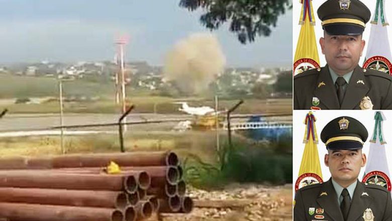 Momenti kur shpërthen bomba e një terroristi në aeroportin e Kolumbisë që la të vdekur dy policë