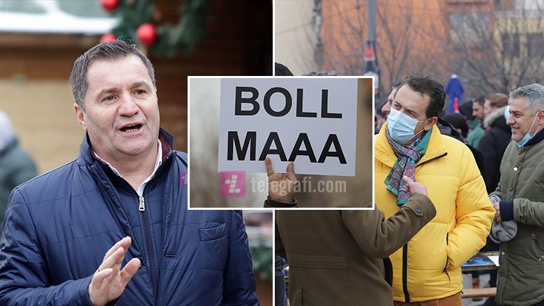 “Boll ma”, artistët nga estrada dhe gastronomët protestojnë para Qeverisë së Kosovës