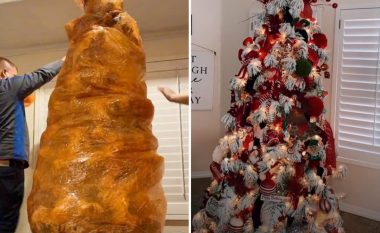 ‘Nëna dembele’ ndan trukun për të vendosur dhe dekoruar pemën e Krishtlindjes brenda pesë minutave