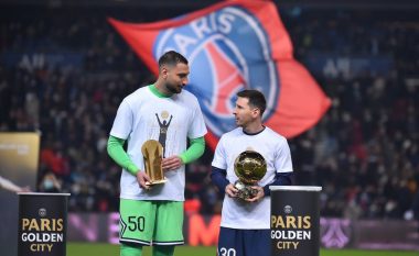 Messit dhe Donnarummas iu bë pritje fantastike në ‘Parc de Princes’ për çmimet e fituara nga ‘France Football’