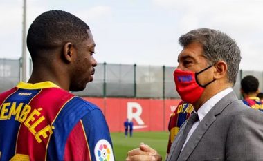 Laporta: Dembele më i mirë se Mbappe, do të qëndrojë në Barcelonë