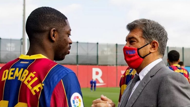 Laporta: Dembele më i mirë se Mbappe, do të qëndrojë në Barcelonë