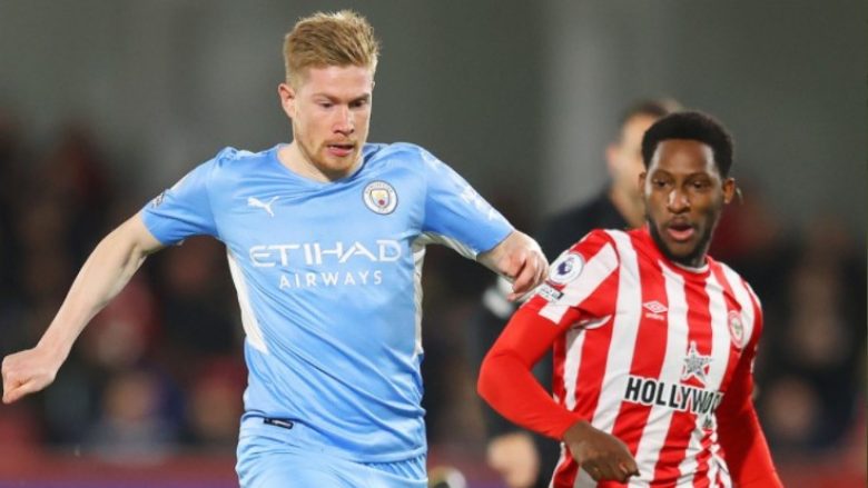 Notat e lojtarëve, Brentford 0-1 Man City: Shkëlqen De Bruyne