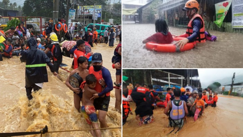 Tajfuni shkatërrues shkaktoi përmbytje në Filipine – tre të vdekur dhe mijëra njerëz evakuohen